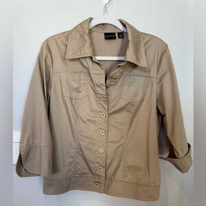 Tribal Beige Tan Jacket size 6 NWOT